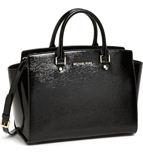 michael kors large satchel selma|selma leather satchel.